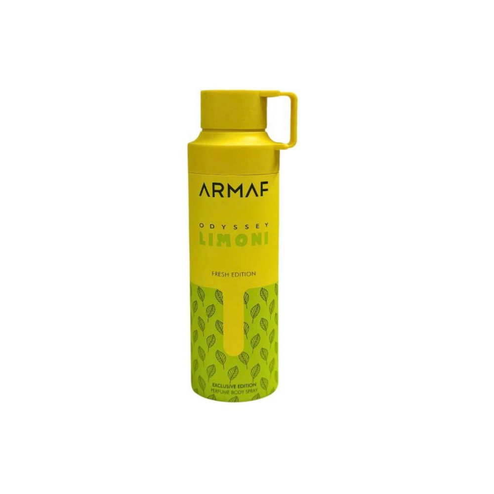 اسپری خوشبو کننده بدن آرماف مدل Odyssey Limoni حجم ۲۰۰ میل رایحه خنک